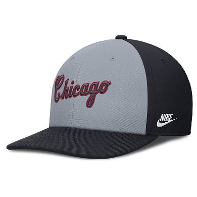 Men's Nike Gray/Navy Chicago White Sox Pro Performance Snapback Hat