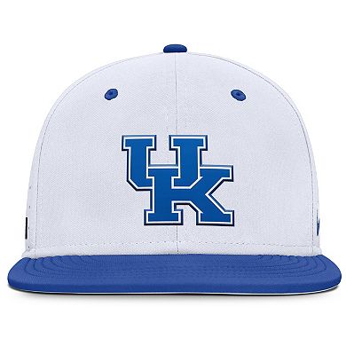 Men's Nike White Kentucky Wildcats On-Field Dugout True Performance Fitted Hat