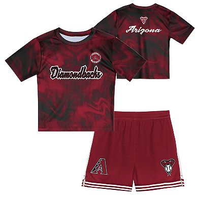 Toddler Red Arizona Diamondbacks Pinch Hitter Infielder T-Shirt & Shorts Set