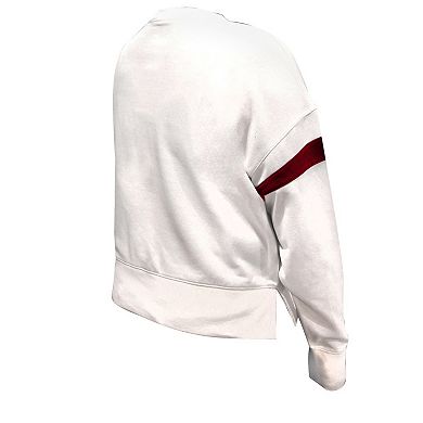 Women's Fanatics White San Francisco 49ers Plus Size Fleece Pullover Sweatshirt
