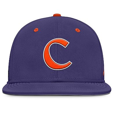 Men's Nike Purple Clemson Tigers On-Field Dugout True Performance Fitted Hat