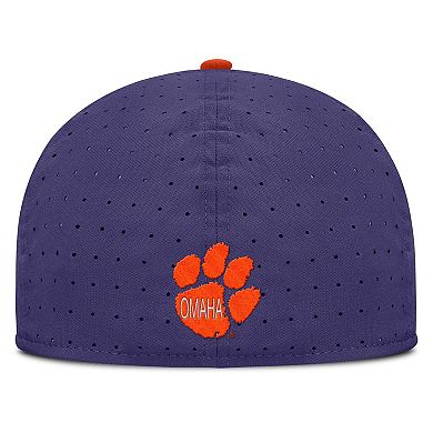 Men's Nike Purple Clemson Tigers On-Field Dugout True Performance Fitted Hat