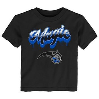Youth Black Orlando Magic Bubbly Script T-Shirt