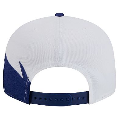 Men's New Era Royal/White Texas Rangers Jagged 9FIFTY Snapback Hat