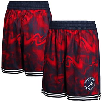 Youth Navy/Red Atlanta Braves Outfielder Shorts