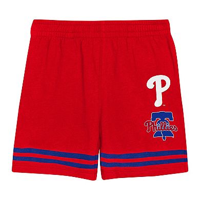 Toddler Red Philadelphia Phillies Bonus Ball T-Shirt & Shorts Set