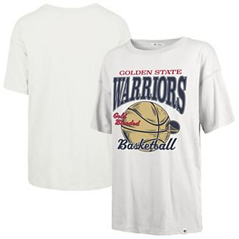 Women's '47 White Golden State Warriors City Edition Down Court Sadie T-Shirt