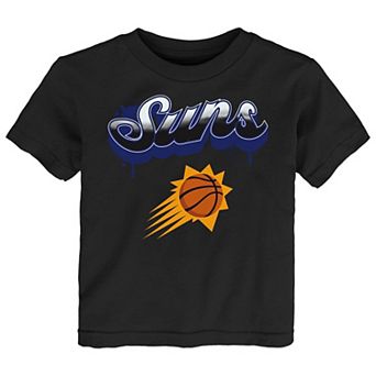 Youth Black Phoenix Suns Bubbly Script T-Shirt