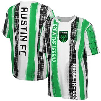 Youth White Austin FC High Stepping T-Shirt