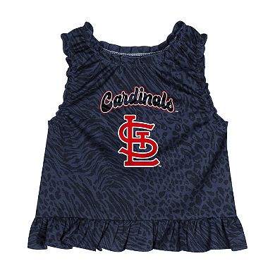 Infant Navy St. Louis Cardinals Playground Dress & Bloomers Set