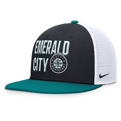 Men's Nike Navy Seattle Mariners Pro Trucker Snapback Hat