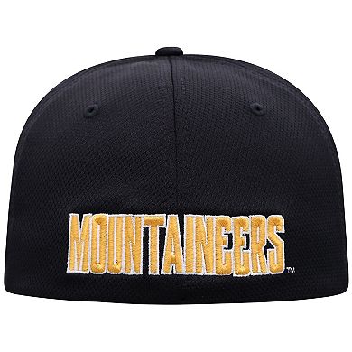 Men's Top of the World Black Appalachian State Mountaineers Reflex Flex Hat