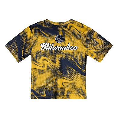 Preschool Gold Milwaukee Brewers Hitter Infielder 2-Piece Set