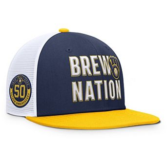 Men's Nike Navy Milwaukee Brewers Pro Trucker Snapback Hat