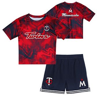 Preschool Red Minnesota Twins Hitter Infielder 2 pc Set