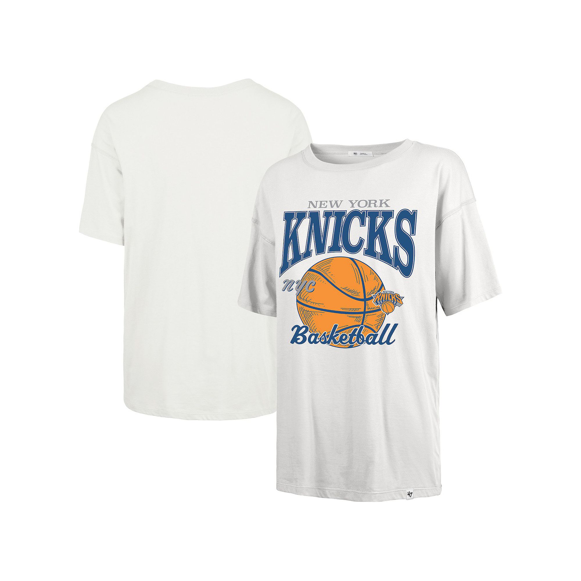 Womens 47  White New York Knicks City Edition Down Court Sadie T-Shirt, S