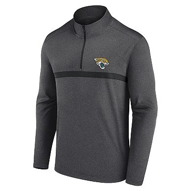 Men's Fanatics Charcoal Jacksonville Jaguars Head-to-Head Quarter-Zip Pullover