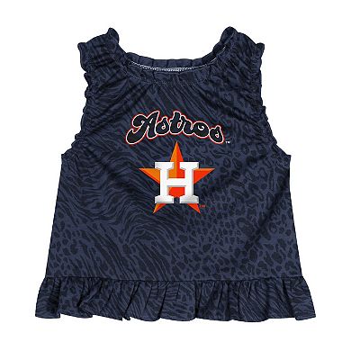 Infant Navy Houston Astros Playground Dress & Bloomers Set