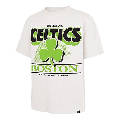 Men's '47 White Boston Celtics City Edition Shifty Foundation T-Shirt