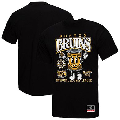 Men's Mitchell & Ness Black Boston Bruins Local Food T-Shirt