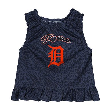 Infant Navy Detroit Tigers Playground Dress & Bloomers Set