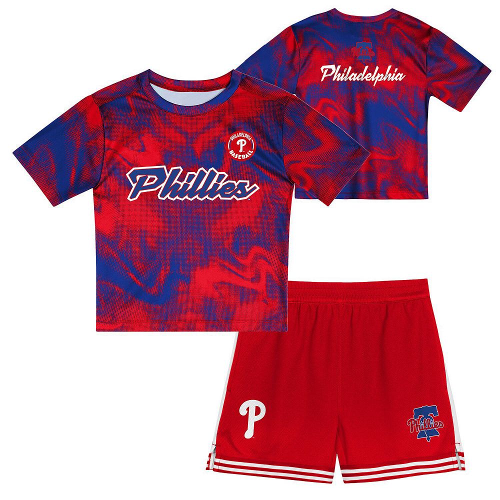 Preschool Red Philadelphia Phillies Hitter Infielder 2-Piece Set