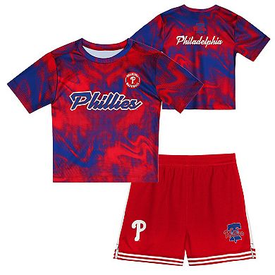 Preschool Red Philadelphia Phillies Hitter Infielder 2-Piece Set