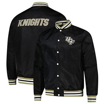 Unisex��Charlie Hustle Black UCF Knights Full-Snap Varsity Jacket