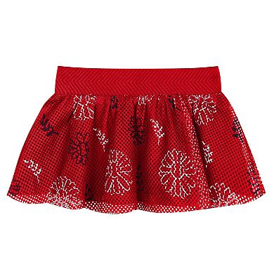 Infant White Washington Nationals Sweet Catcher 3-Piece Headband Skirt Set