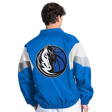 Men's Starter Blue Dallas Mavericks Yard Line Full-Zip Jacket