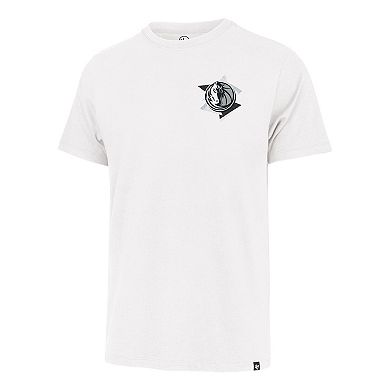 Men's '47 White Dallas Mavericks City Edition Backboard Franklin T-Shirt