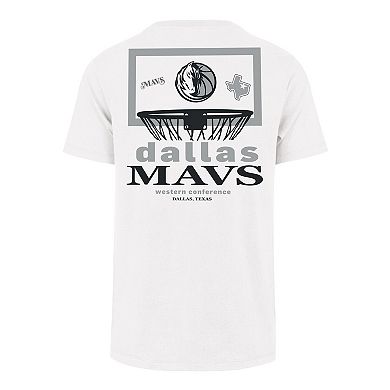 Men's '47 White Dallas Mavericks City Edition Backboard Franklin T-Shirt