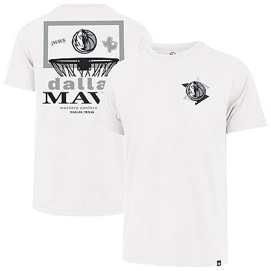 Men's '47 White Dallas Mavericks City Edition Backboard Franklin T-Shirt