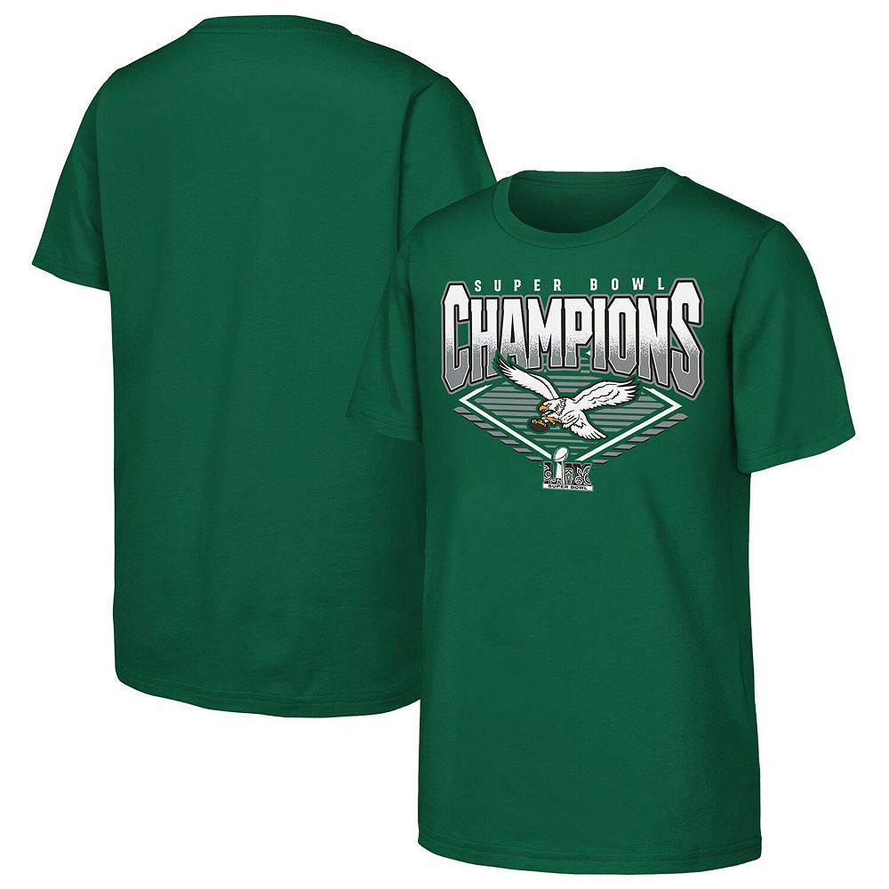 Youth Kelly Green Philadelphia Eagles Super Bowl LIX Champions Retro ...