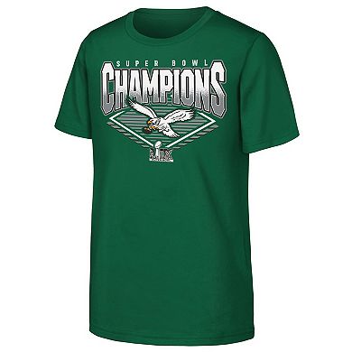 Youth Kelly Green Philadelphia Eagles Super Bowl LIX Champions Retro ...