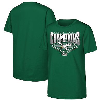 Youth Kelly Green Philadelphia Eagles Super Bowl LIX Champions Retro ...