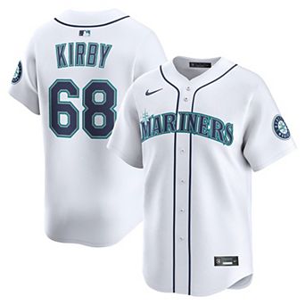 Men's Nike George Kirby White Seattle Mariners Home Limited Player Jersey