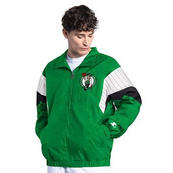 Men's Starter Kelly Green Boston Celtics Yard Line Full-Zip Jacket