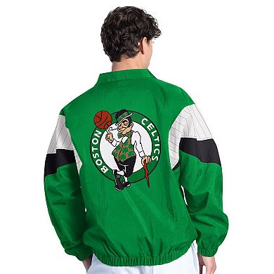 Men's Starter Kelly Green Boston Celtics Yard Line Full-Zip Jacket