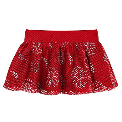 Infant White Cincinnati Reds Sweet Catcher 3-Piece Headband Skirt Set