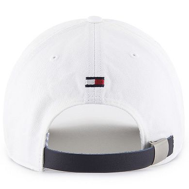 Men's '47 x Tommy Hilfiger White/Navy Boston Celtics Courtside Cleanup Adjustable Hat