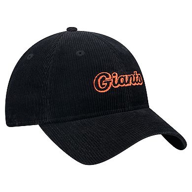 Women's New Era Black San Francisco Giants Corduroy 9TWENTY Adjustable Hat