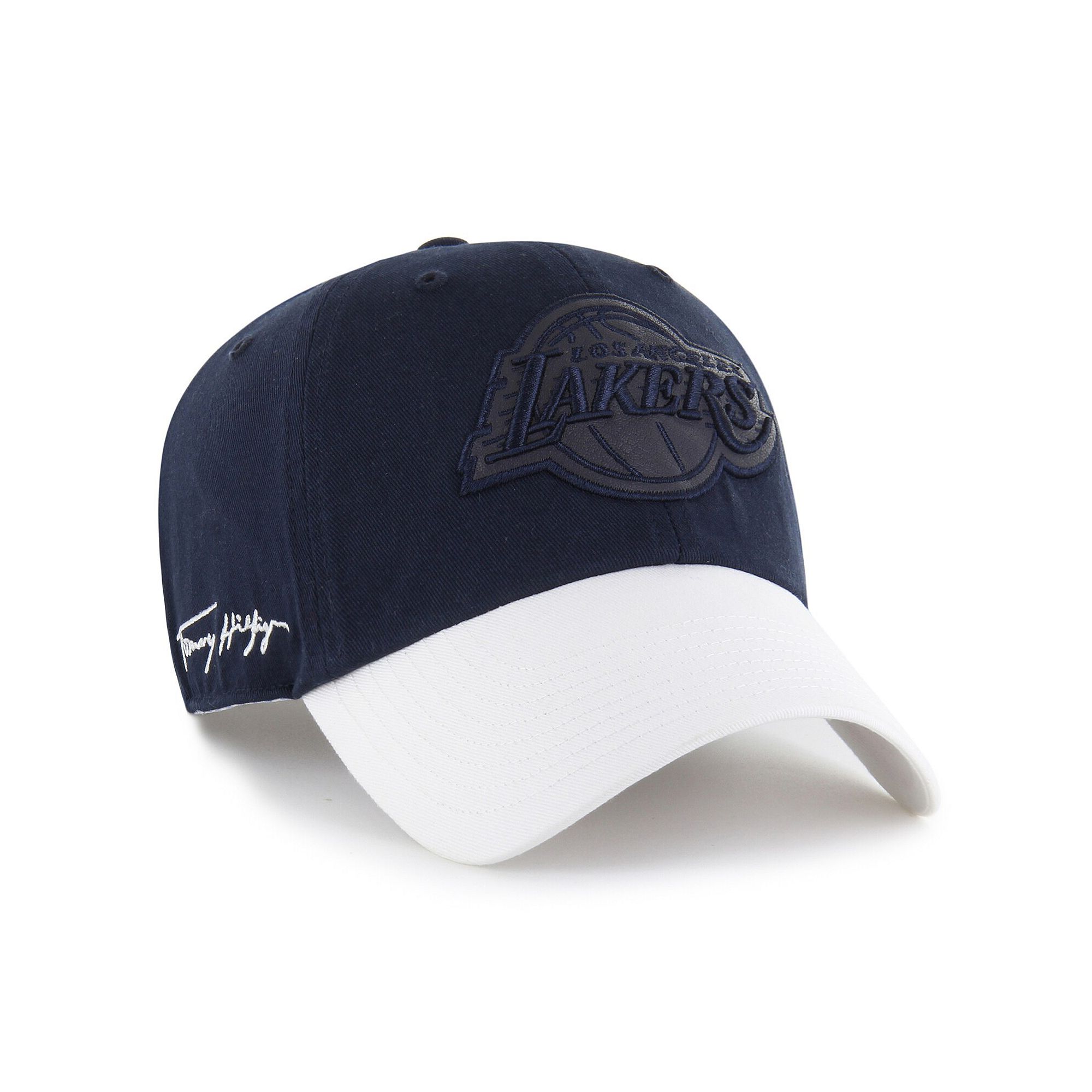 Mens 47 x Tommy Hilfiger Navy/White Los Angeles Lakers Courtside Cleanup 