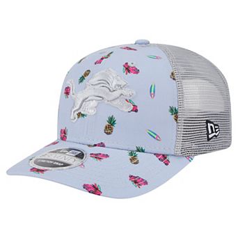 Men's New Era Light Blue Detroit Lions Adventure Surfboard 9SEVENTY Adjustable Hat