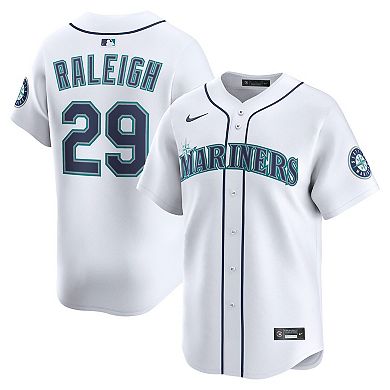 Men's Nike Cal Raleigh White Seattle Mariners Home Limited Player Jersey