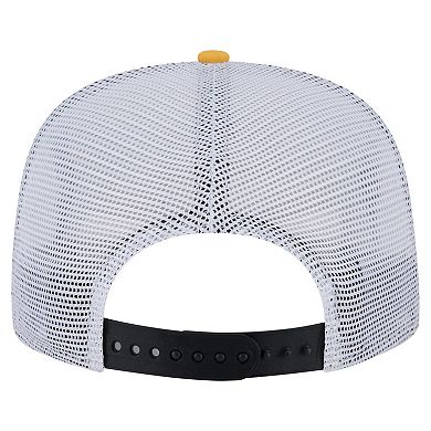 Men's New Era Gold/Black Pittsburgh Steelers Throwback Dye Golfer Snapback Hat