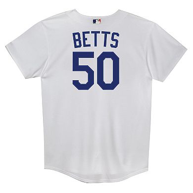 Preschool Nike Mookie Betts White Los Angeles Dodgers Home Replica 2.0 Player Jersey