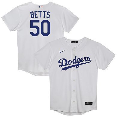 Preschool Nike Mookie Betts White Los Angeles Dodgers Home Replica 2.0 Player Jersey