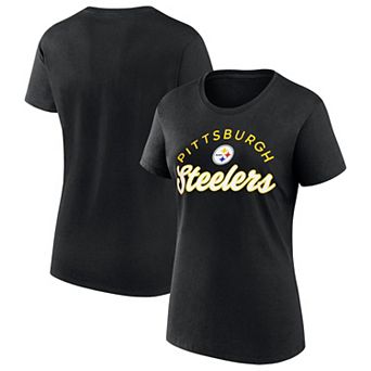 Women's Fanatics Black Pittsburgh Steelers Primary Component T-Shirt