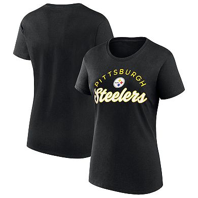 Women's Fanatics Black Pittsburgh Steelers Primary Component T-Shirt